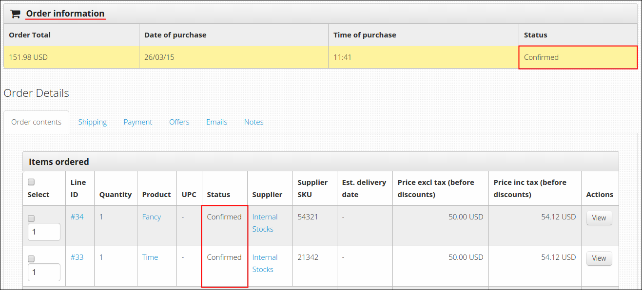 order